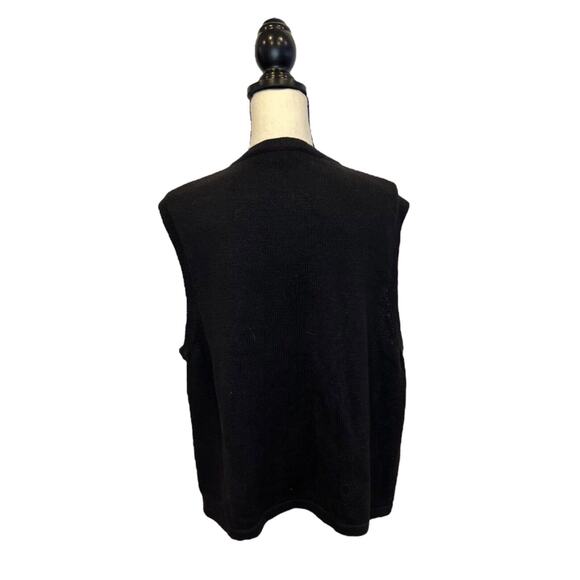 Vintage Bechamel Not Ugly Christmas Sweater Vest Snowman Around The World 2XL - Picture 4 of 6